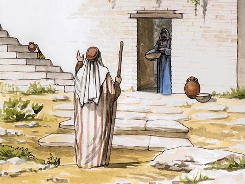 Zechariah home with Elizabeth